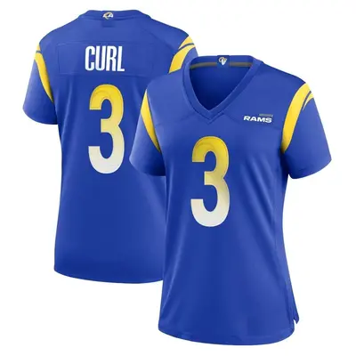 Women's Game Kamren Curl Los Angeles Rams Royal Alternate Jersey