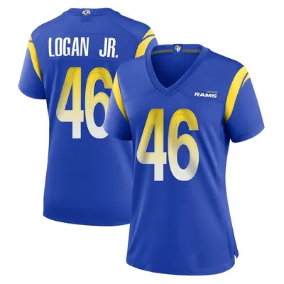 Women's Game Kenny Logan Jr. Los Angeles Rams Royal Alternate Jersey