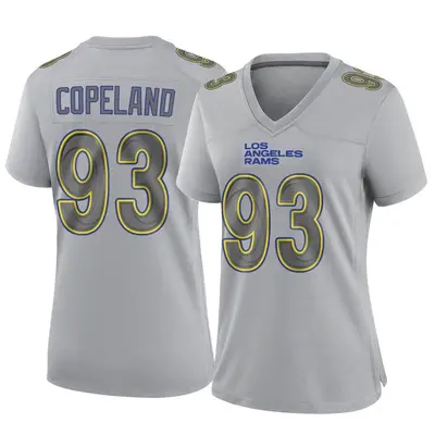 Women's Game Marquise Copeland Los Angeles Rams Gray Atmosphere Fashion Jersey