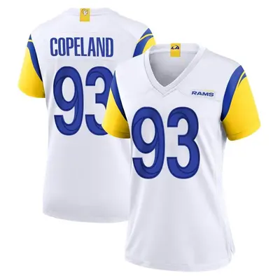 Women's Game Marquise Copeland Los Angeles Rams White Jersey