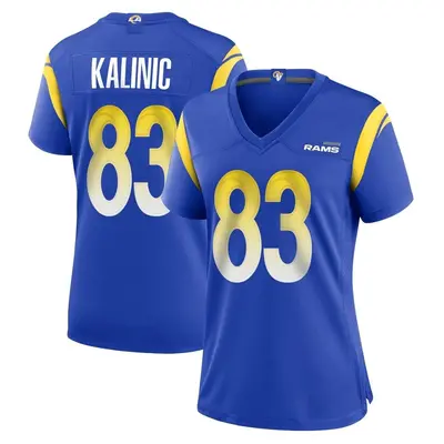 Women's Game Nikola Kalinic Los Angeles Rams Royal Alternate Jersey