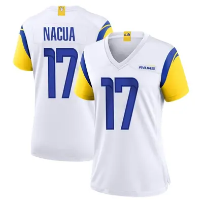 Women's Game Puka Nacua Los Angeles Rams White Jersey