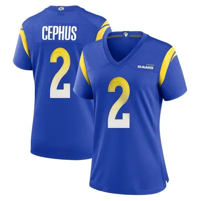 Women's Game Quintez Cephus Los Angeles Rams Royal Alternate Jersey