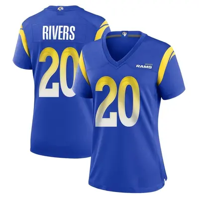 Women's Game Ronnie Rivers Los Angeles Rams Royal Alternate Jersey