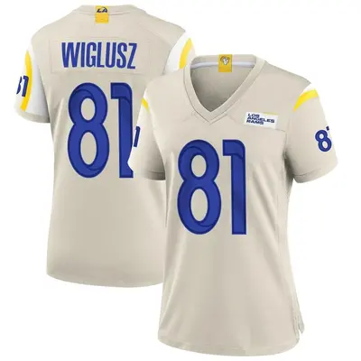 Women's Game Sam Wiglusz Los Angeles Rams Bone Jersey