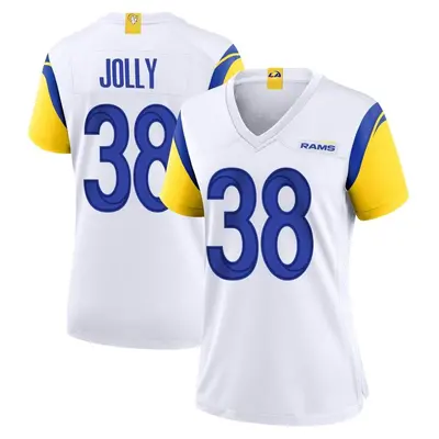 Women's Game Shaun Jolly Los Angeles Rams White Jersey