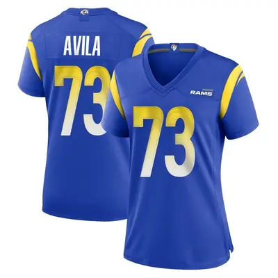 Women's Game Steve Avila Los Angeles Rams Royal Alternate Jersey