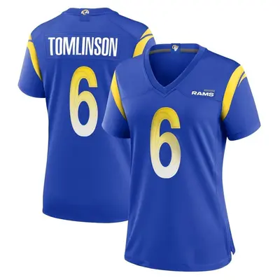 Women's Game Tre Tomlinson Los Angeles Rams Royal Alternate Jersey