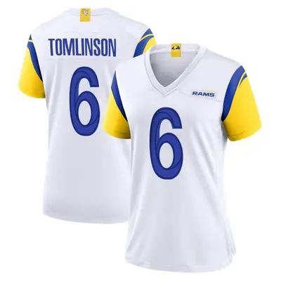 Women's Game Tre Tomlinson Los Angeles Rams White Jersey