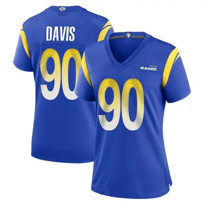 Women's Game Tyler Davis Los Angeles Rams Royal Alternate Jersey