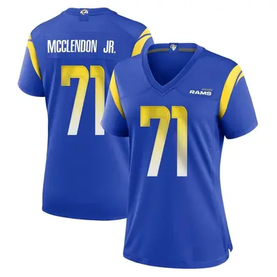 Women's Game Warren McClendon Jr. Los Angeles Rams Royal Alternate Jersey