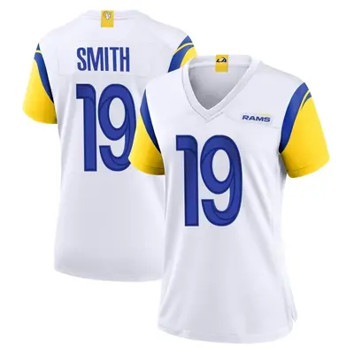 Women's Game Xavier Smith Los Angeles Rams White Jersey