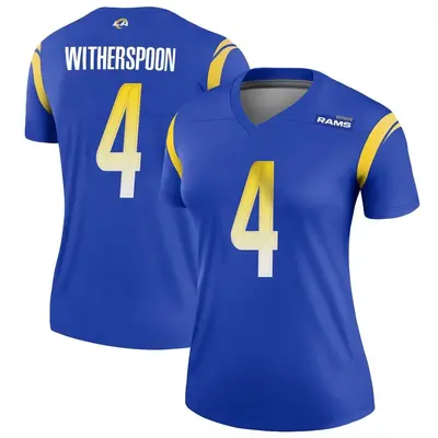 Women's Legend Ahkello Witherspoon Los Angeles Rams Royal Jersey