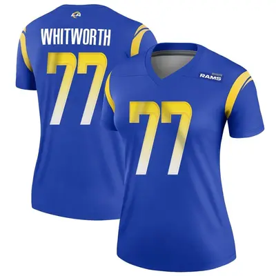 Women's Legend Andrew Whitworth Los Angeles Rams Royal Jersey