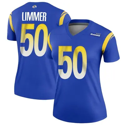 Women's Legend Beaux Limmer Los Angeles Rams Royal Jersey