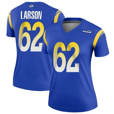 Women's Legend Blake Larson Los Angeles Rams Royal Jersey