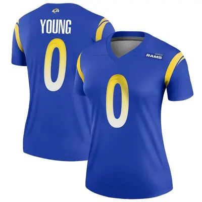 Women's Legend Byron Young Los Angeles Rams Royal Jersey