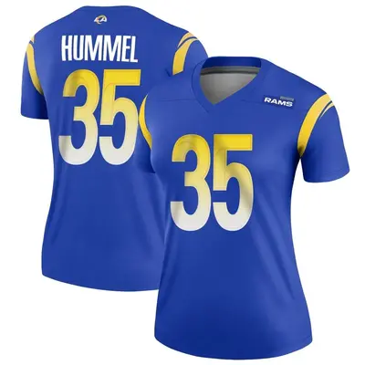 Women's Legend Jacob Hummel Los Angeles Rams Royal Jersey