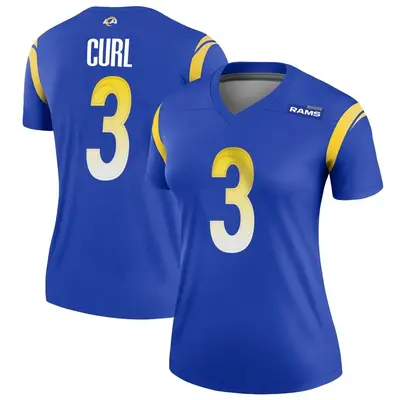 Women's Legend Kamren Curl Los Angeles Rams Royal Jersey