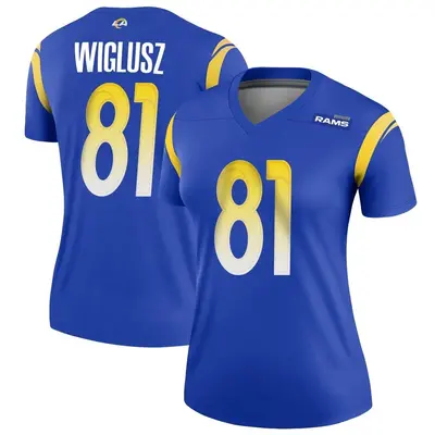 Women's Legend Sam Wiglusz Los Angeles Rams Royal Jersey