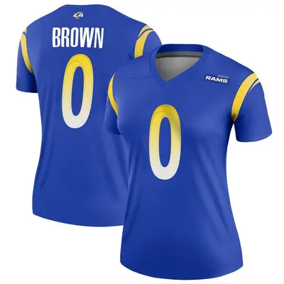 Women's Legend Tanner Brown Los Angeles Rams Royal Jersey