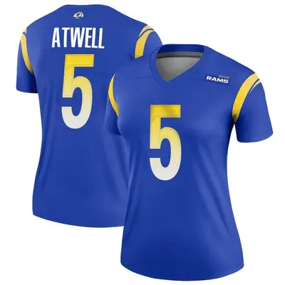 Women's Legend Tutu Atwell Los Angeles Rams Royal Jersey