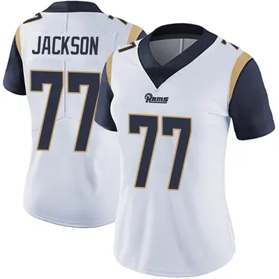 Women's Limited Alaric Jackson Los Angeles Rams White Vapor Untouchable Jersey