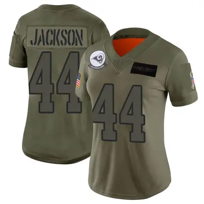 Women's Limited Brennan Jackson Los Angeles Rams Camo 2019 Salute to Service Jersey