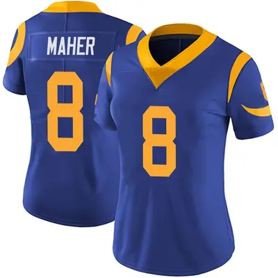 Women's Limited Brett Maher Los Angeles Rams Royal Alternate Vapor Untouchable Jersey