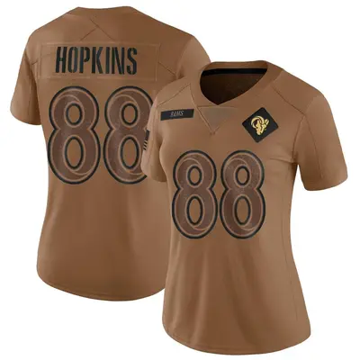 Women's Limited Brycen Hopkins Los Angeles Rams Brown 2023 Salute To Service Jersey