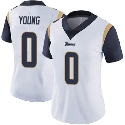 Women's Limited Byron Young Los Angeles Rams White Vapor Untouchable Jersey