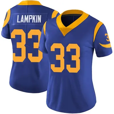 Women's Limited Cam Lampkin Los Angeles Rams Royal Alternate Vapor Untouchable Jersey