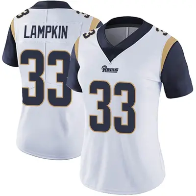 Women's Limited Cam Lampkin Los Angeles Rams White Vapor Untouchable Jersey