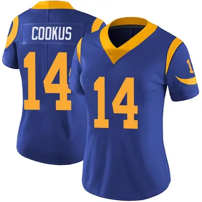 Women's Limited Case Cookus Los Angeles Rams Royal Alternate Vapor Untouchable Jersey