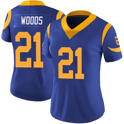 Women's Limited Charles Woods Los Angeles Rams Royal Alternate Vapor Untouchable Jersey