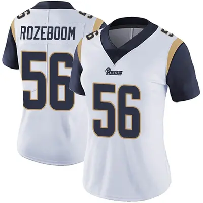 Women's Limited Christian Rozeboom Los Angeles Rams White Vapor Untouchable Jersey