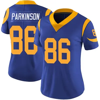 Women's Limited Colby Parkinson Los Angeles Rams Royal Alternate Vapor Untouchable Jersey