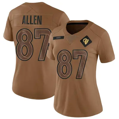 Women's Limited Davis Allen Los Angeles Rams Brown 2023 Salute To Service Jersey