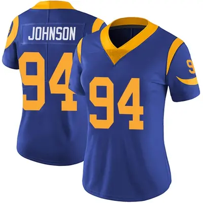 Women's Limited Desjuan Johnson Los Angeles Rams Royal Alternate Vapor Untouchable Jersey