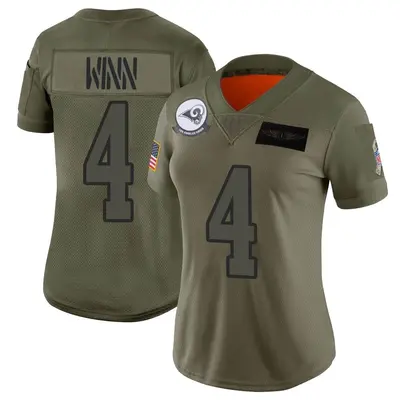 Women's Limited Dresser Winn Los Angeles Rams Camo 2019 Salute to Service Jersey