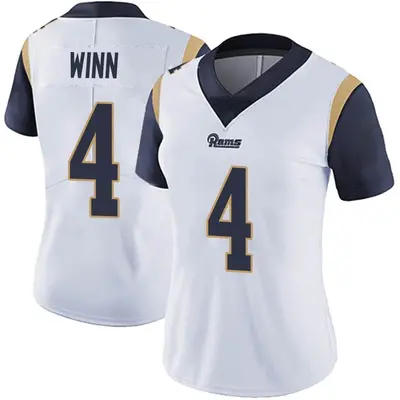 Women's Limited Dresser Winn Los Angeles Rams White Vapor Untouchable Jersey