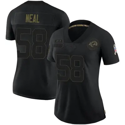 Women's Limited Elias Neal Los Angeles Rams Black 2020 Salute To Service Jersey