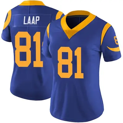 Women's Limited JJ Laap Los Angeles Rams Royal Alternate Vapor Untouchable Jersey