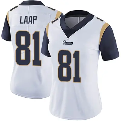 Women's Limited JJ Laap Los Angeles Rams White Vapor Untouchable Jersey