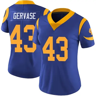 Women's Limited Jake Gervase Los Angeles Rams Royal Alternate Vapor Untouchable Jersey