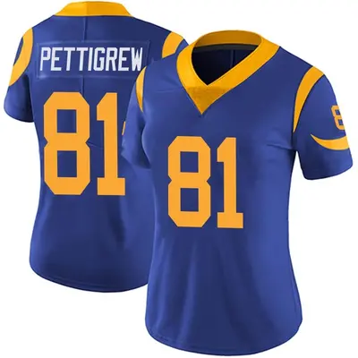 Women's Limited Jamal Pettigrew Los Angeles Rams Royal Alternate Vapor Untouchable Jersey