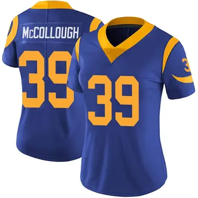 Women's Limited Jaylen McCollough Los Angeles Rams Royal Alternate Vapor Untouchable Jersey