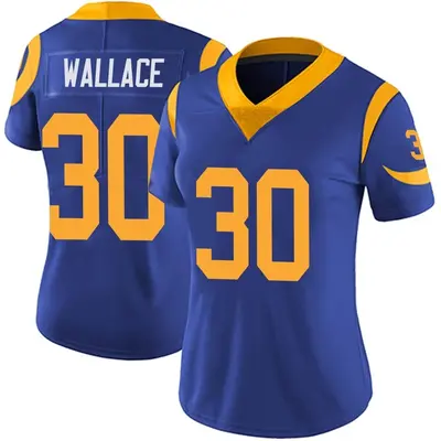 Women's Limited Josh Wallace Los Angeles Rams Royal Alternate Vapor Untouchable Jersey