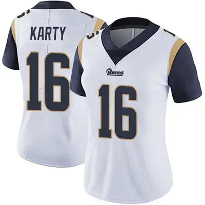 Women's Limited Joshua Karty Los Angeles Rams White Vapor Untouchable Jersey