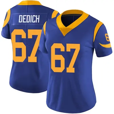 Women's Limited Justin Dedich Los Angeles Rams Royal Alternate Vapor Untouchable Jersey